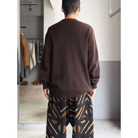1980's "Jantzen" Brown color wool knit cardigan