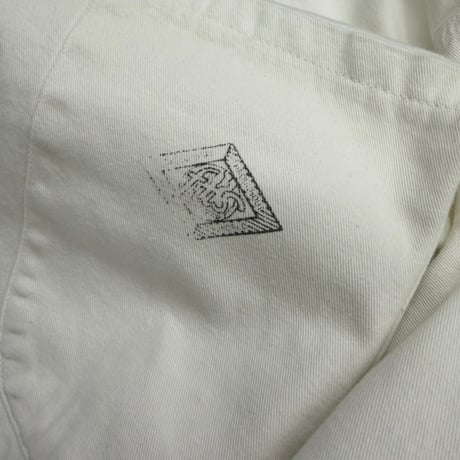 1980's Switching Fabric design pullover shirt with pocket