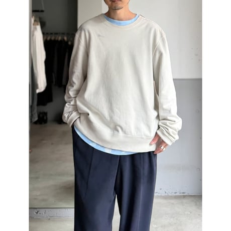 1990's-2000's "Polo by Ralph Lauren" Shoulder Zipper Sweat Shirt
