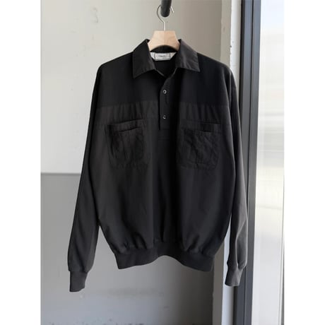 1990's Switching fabric design 4pocket pullover shirt