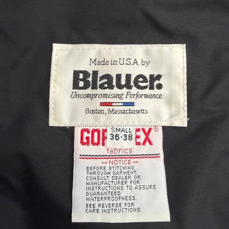 1990's "Blauer." USA MADE "GORE-TEX" Shell Double-zipper Jacket