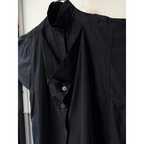 1980's-Early 1990's "Lauél" Cotton fabric overlapping long coat
