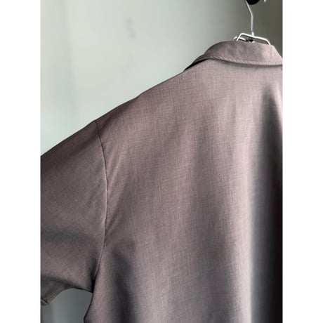 1970's FRANCE MADE Open collar short sleeve shirt