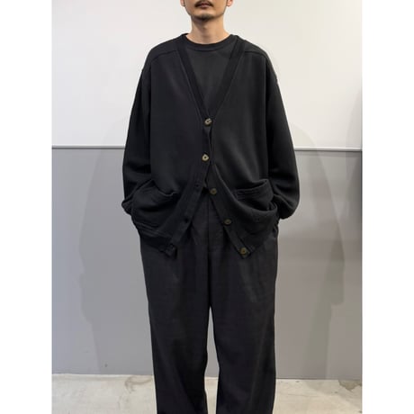 1990's Black color sweat cardigan