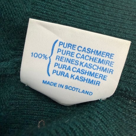 1980's "BROOKS BROTHERS" SCOTLAND MADE Cashmere knit sweater