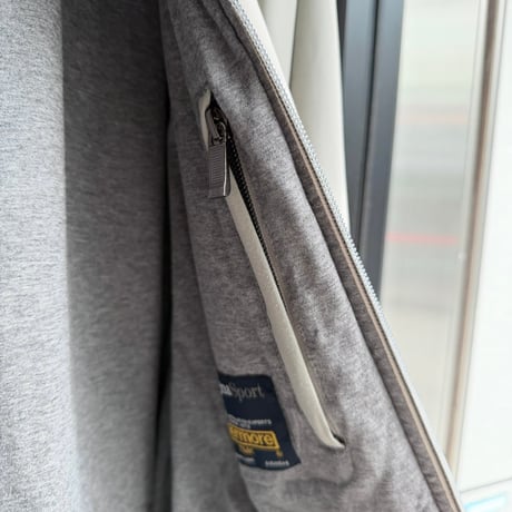 2000's "Zegna Sport" Light shell & jersey liner zip-up jacket