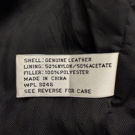 1990's-2000's Black Leather Double Zipper Coat