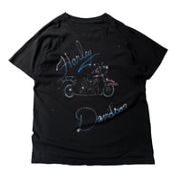1980's-1990's "Harley Davidson" Hand painted / Sun faded Tee