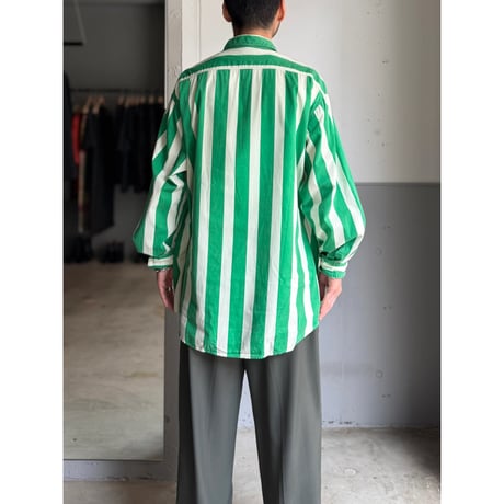 1990's "BONEVILLE" Long sleeve striped shirt