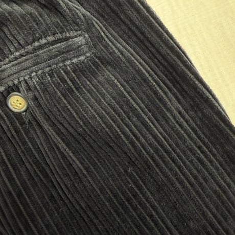 1990's-2000's Wide-wale corduroy wide silhouette 2tuck slacks pants