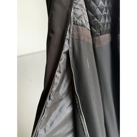 2000's "RALPH RALPH LAUREN" Peach skin fabric balmacaan coat with Detachable liner