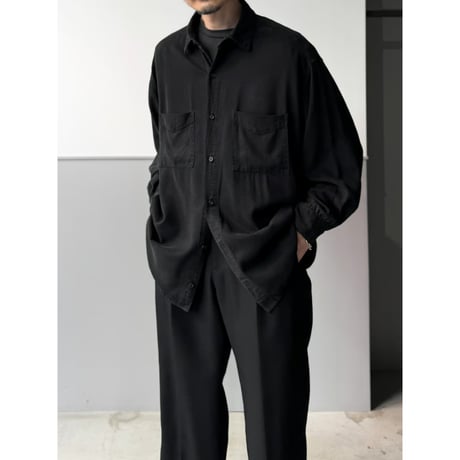 1990's USA MADE Garment Dyed Tencel Shirt
