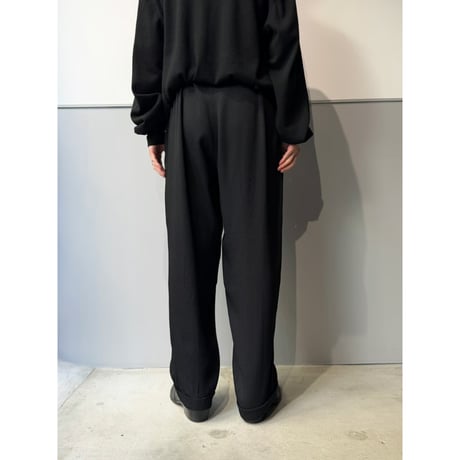 1990's USA MADE Rayon / Acetate jaquard fabric 4tuck slacks pants