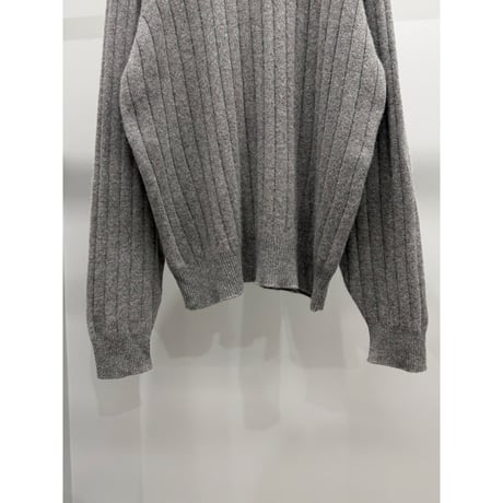 1990's-2000's Crew-necked Raglan Sleeve Cashmere Knit Sweater