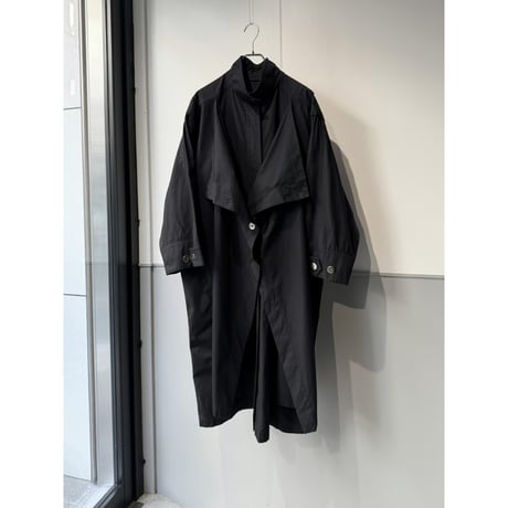 1980's-Early 1990's "Lauél" Cotton fabric overlapping long coat