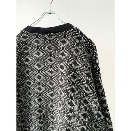 1980's USA MADE Wide & Short silhouette knit cardigan