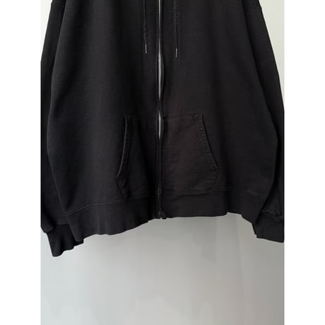 2000's〜 "Hanes Ultimate Cotton" Black Color Full-Zip Hoodie