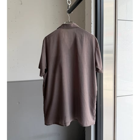 1970's FRANCE MADE Open collar short sleeve shirt