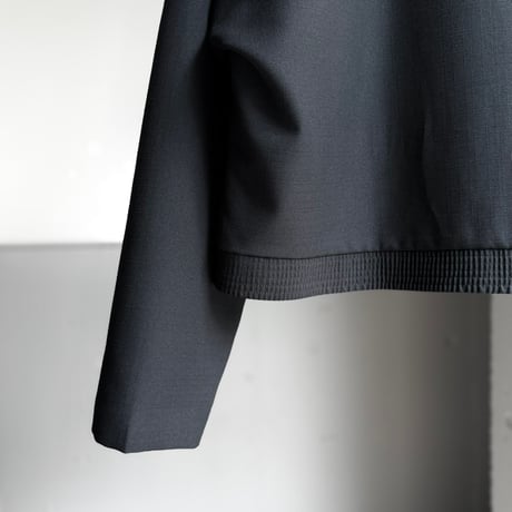 1980's-1990's Wide & Short silhouette collarless double-breasted jacket