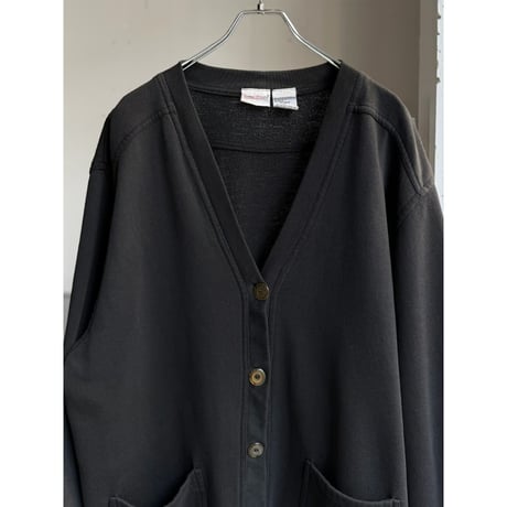 1990's Black color sweat cardigan