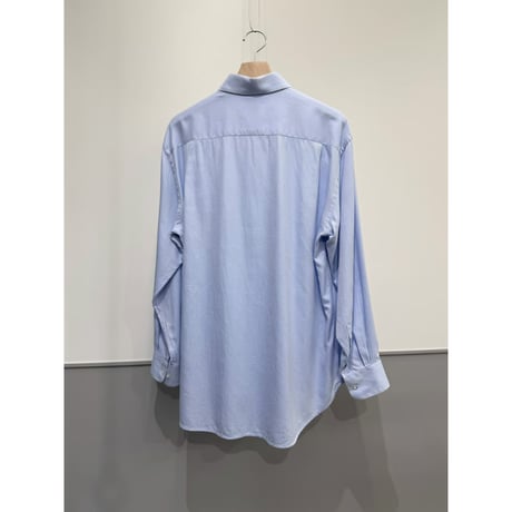 2000's "ARMANI COLLEZIONI" Twill striped cotton long sleeve shirt