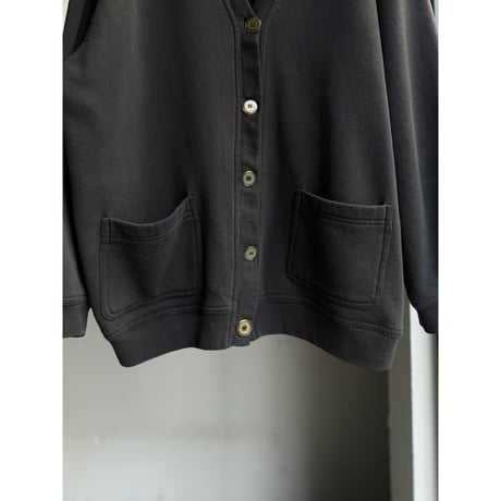 1990's Black color sweat cardigan
