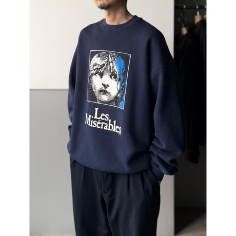 1990's-2000's "Les Miserables" Printed Sweat Shirt