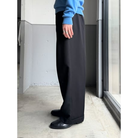 1980's-Early 1990's Extra wide silhouette 2tuck slacks pants