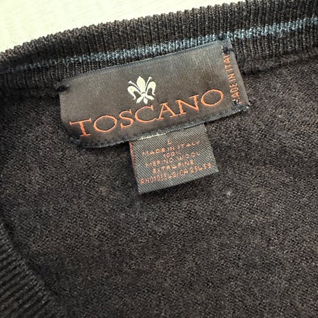 1990's-2000's ITALY MADE Extrafine merino wool V-neck knit sweater