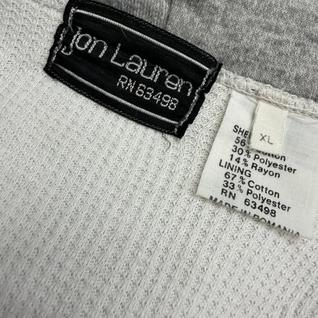 Late 1970's-Early 1980's Romania Made Thermal lined zip up hoodie