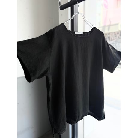 1990's-2000's USA MADE Linen fabric pullover short sleeve shirt