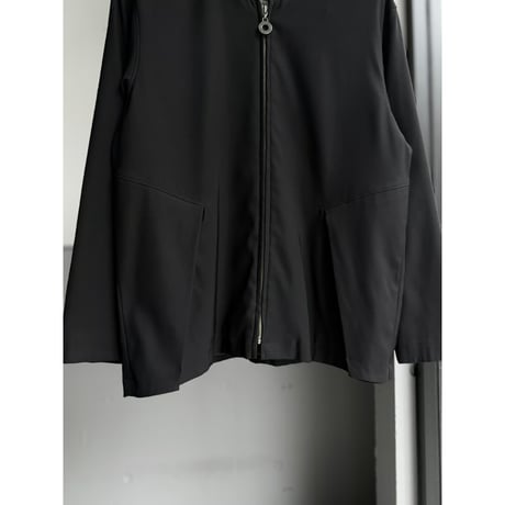 1990's Twill weave hooded jacket with unique flap pocket