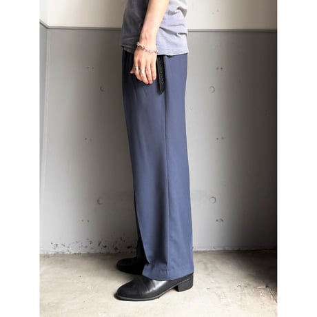 (DEAD STOCK) 1990's "pierre cardin" Viscose blend 3tuck slacks pants