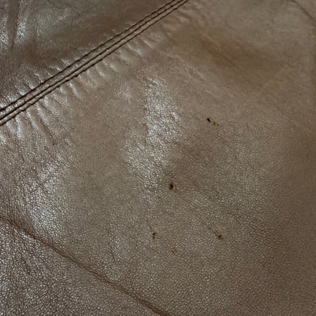 1990's Brown leather wide silhouette tuck pants