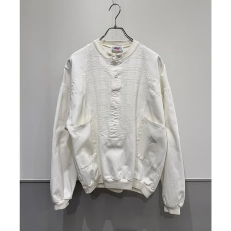 1980's Switching Fabric design pullover shirt with pocket