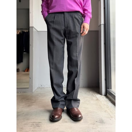 1980's-1990's "Christian Dior" USA MADE Semi-flare silhouette slacks pants
