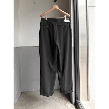 (Dead Stock) 2000's "PERRY ELLIS PORTFOLIO" Viscose blend 2tuck slacks pants
