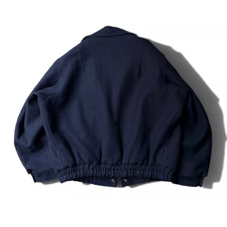 1980's-1990's "TEMPO EUROPA by LONDON FOG" CANADA MADE Leather switching design wool blend jacket