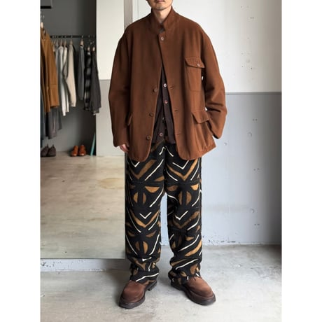 1990's CANADA MADE Wool 2way collar & 3pocket tailored jacket
