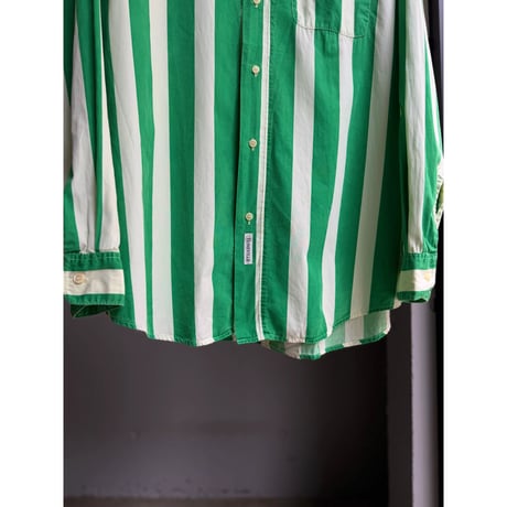 1990's "BONEVILLE" Long sleeve striped shirt