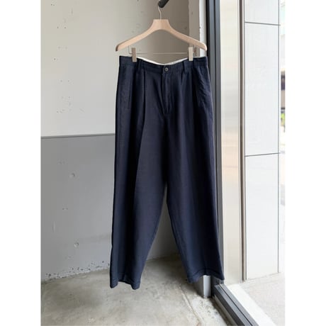 1990's Ramie × Cotton 2tuck slacks pants