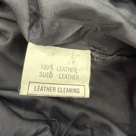 1990's Type A-1 Charcoal color nubuck leather jacket