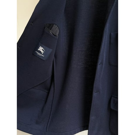 2000's "BURERRY" 100% Wool knit fabric teba jacket