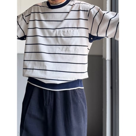 1980's "Jantzen SPORT" Stripe pattern Tee