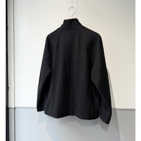 1990's-2000's Double Zipper Raglan Sleeve Wool Blend Jacket