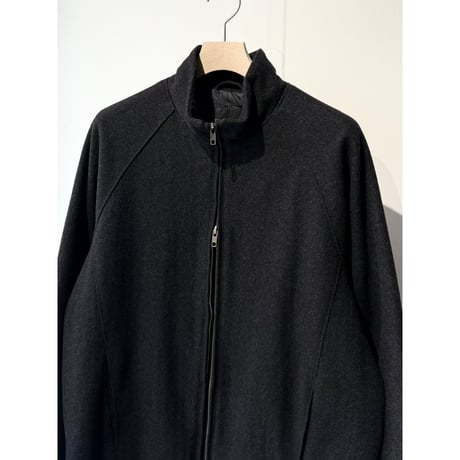 1990's-2000's Double Zipper Raglan Sleeve Wool Blend Jacket