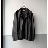 1990's Lamb leather 2way collar relaxing jacket