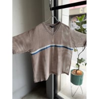 1980's Wide & Short silhouette mesh top