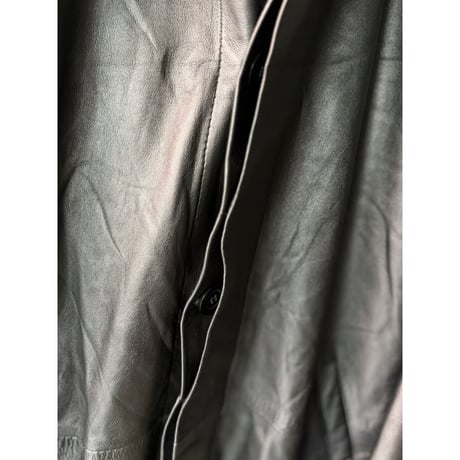 1990's Lamb leather 2way collar relaxing jacket