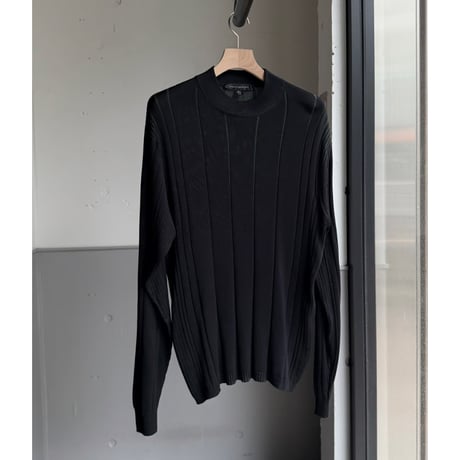 2000's "JHANE BARNES" Irregular rib silk knit pullover